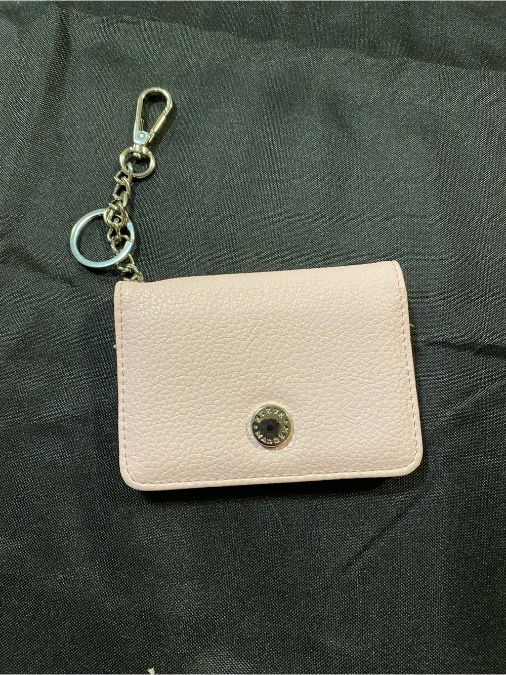 🛍️Steven Madden Pink Leather Card Holder Keychain -